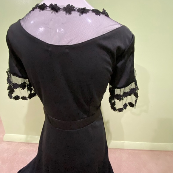 Elegant Black Fashin Mia Sheer Dress - Picture 5 of 5